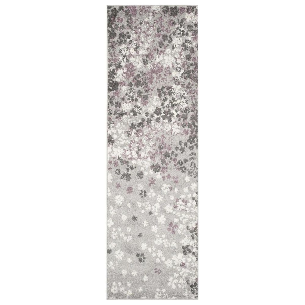 Safavieh Adirondack ADR115M 2&#39;6&quot; x 12&#39; Light Grey and Purple Runner, , large