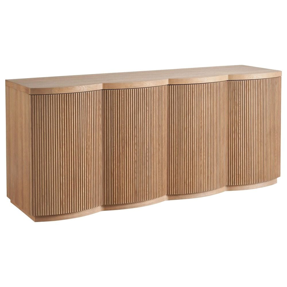 Furniture Worldwide Lumi 74" Credenza in Light Brown, , large