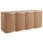 Furniture Worldwide Lumi 74" Credenza in Light Brown, , large