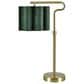 Slatehouse 21" Task Lamp with Scallop Green Shade in Gold, , large