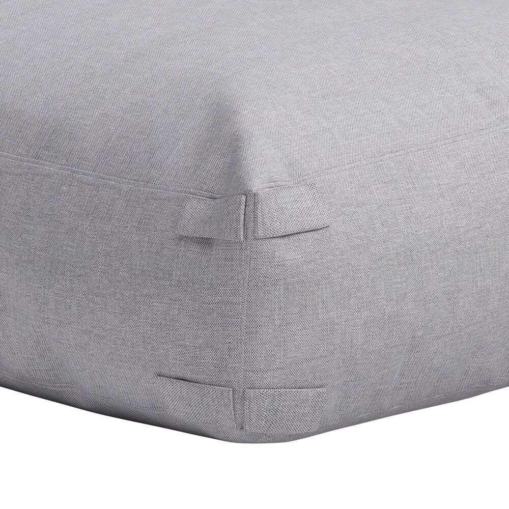 Zuo Modern Luanda Outdoor Ottoman in Gray, , large