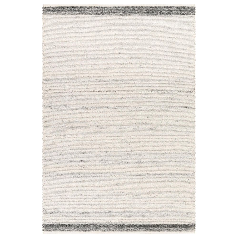 Surya Florentina Off-White, Charcoal and Light Slate 10" x 14" Area Rug, , large
