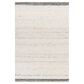 Surya Florentina Off-White, Charcoal and Light Slate 10" x 14" Area Rug, , large