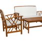 Linon Home Decor Jubil 4-Piece Outdoor Conversation Set in Brown, , large