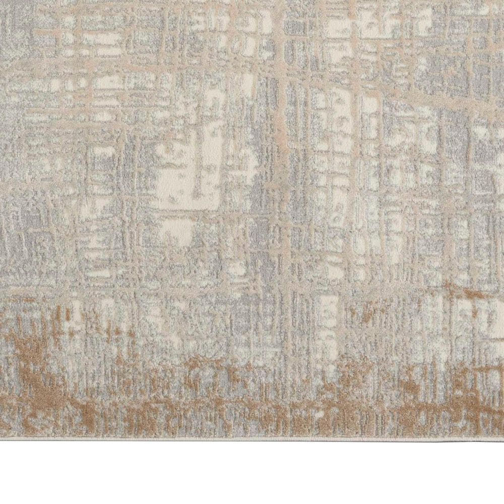 Nourison Rush 4&#39; x 6&#39; Ivory and Taupe Area Rug, , large