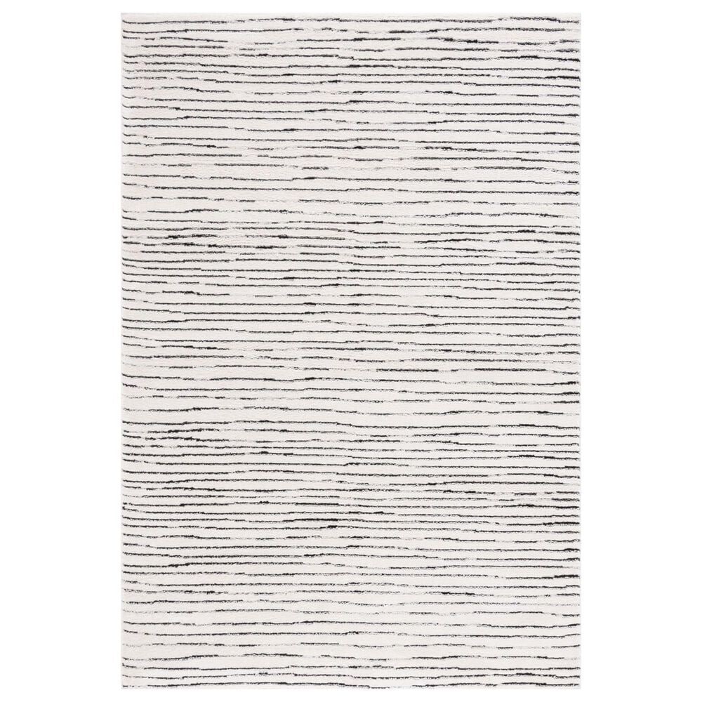 Safavieh Melody MEL118A 4" x 6" Ivory and Black Area Rug, , large