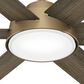 Hunter Donatella 52" Ceiling Fan with LED Lights in Burnished Brass, , large