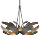 Hand Crafted Iron Lamps Corona 6-Light Pendant in Dark Smoke, , large