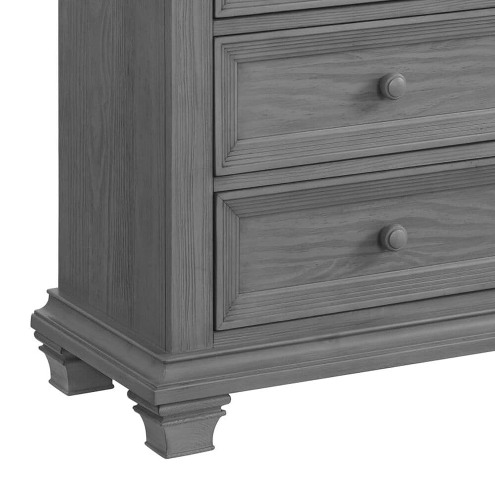 Oxford Baby Weston 2-Piece 4-in-1 Crib and Dresser Nursery Set in Dusk Gray, , large