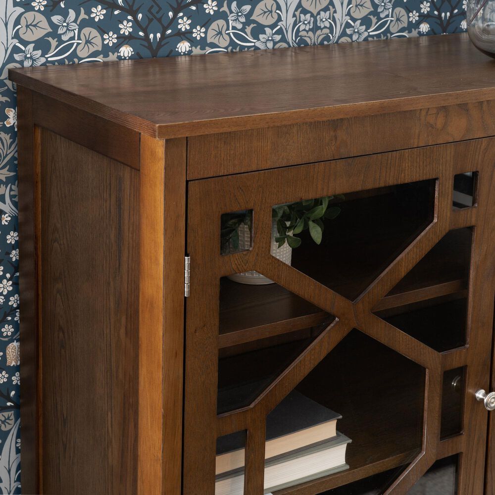 Linon Home Decor Fetti Large Cabinet in Brown, , large