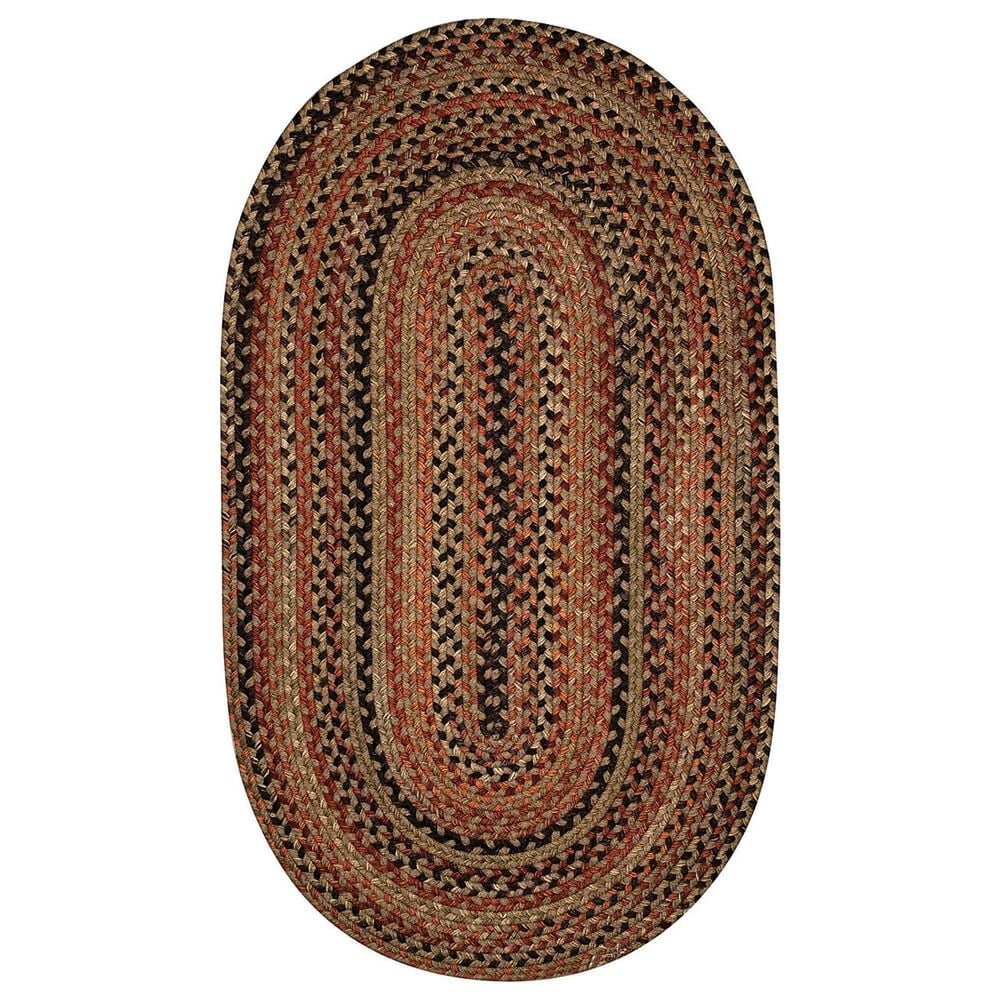 Capel Homecoming 0048-700 9"2" x 13"2" Oval Chestnut Brown Area Rug, , large