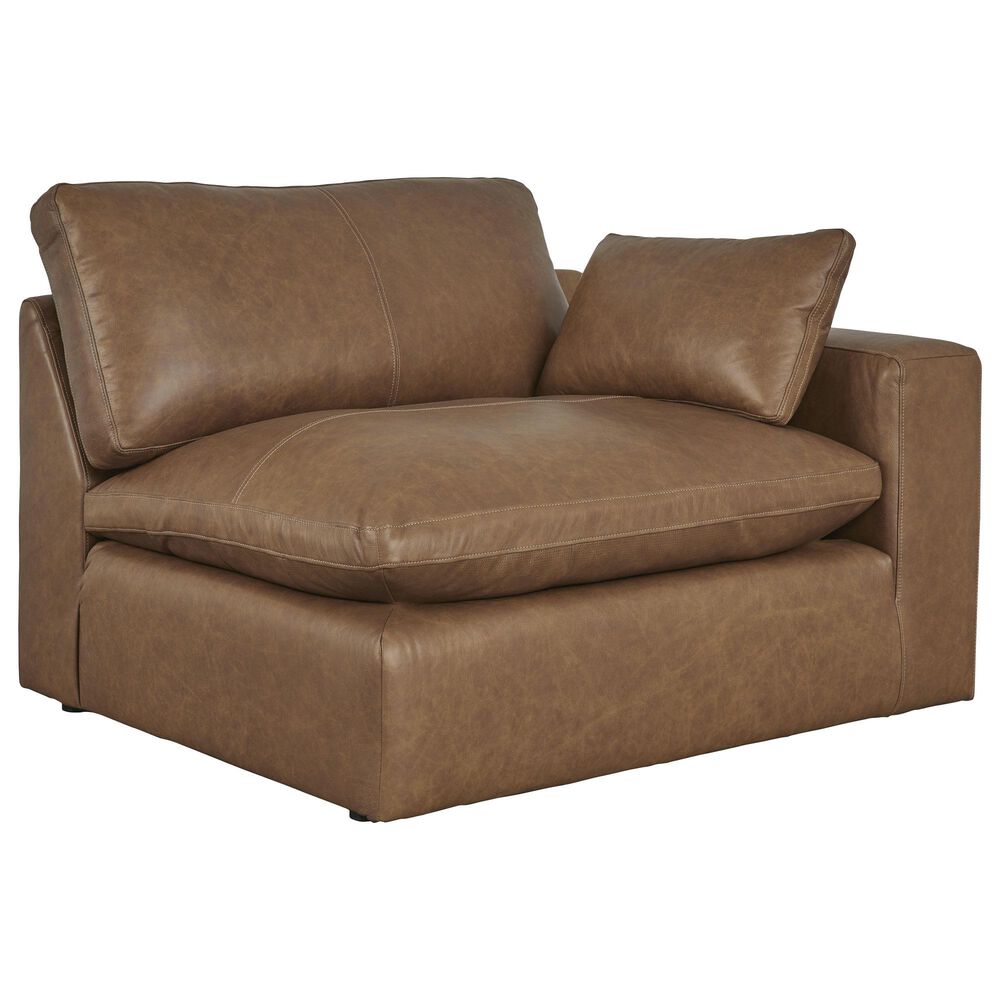 Ashley Emilia 5-Piece Stationary Reversible Sectional in Caramel, , large