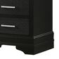 Crown Mark Amalia King Bed with Two Nightstands in Black, , large