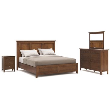 Hawthorne Furniture San Mateo 4-Piece Queen Bedroom Set in Tuscan, , large