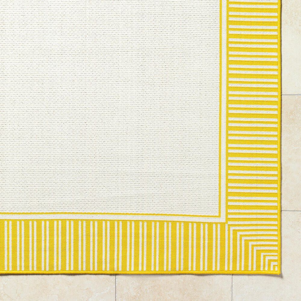 Surya Alfresco 2&#39;5&quot; x 11&#39;10&quot; Pearl, Saffron, Beige and Tan Indoor/Outdoor Runner, , large