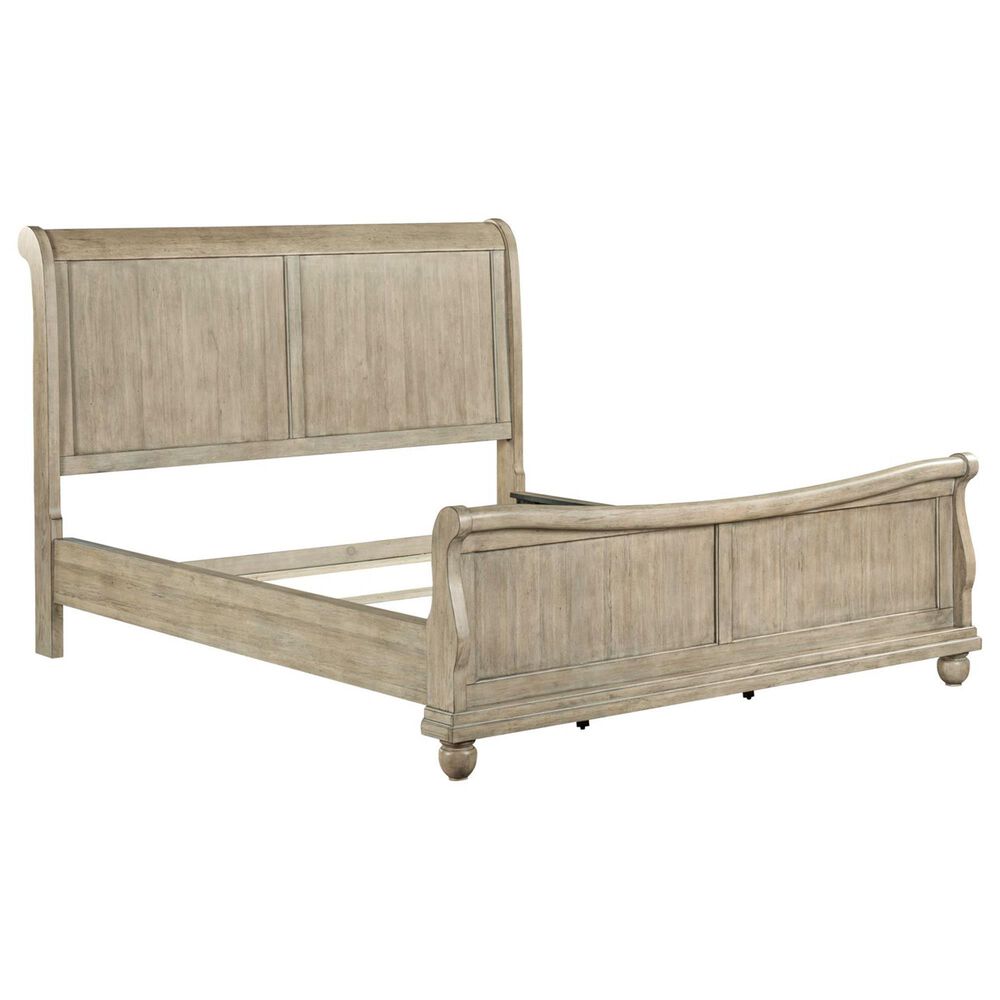 Belle Furnishings Rustic Traditions Queen Sleigh Bed in Saddle Tan, , large