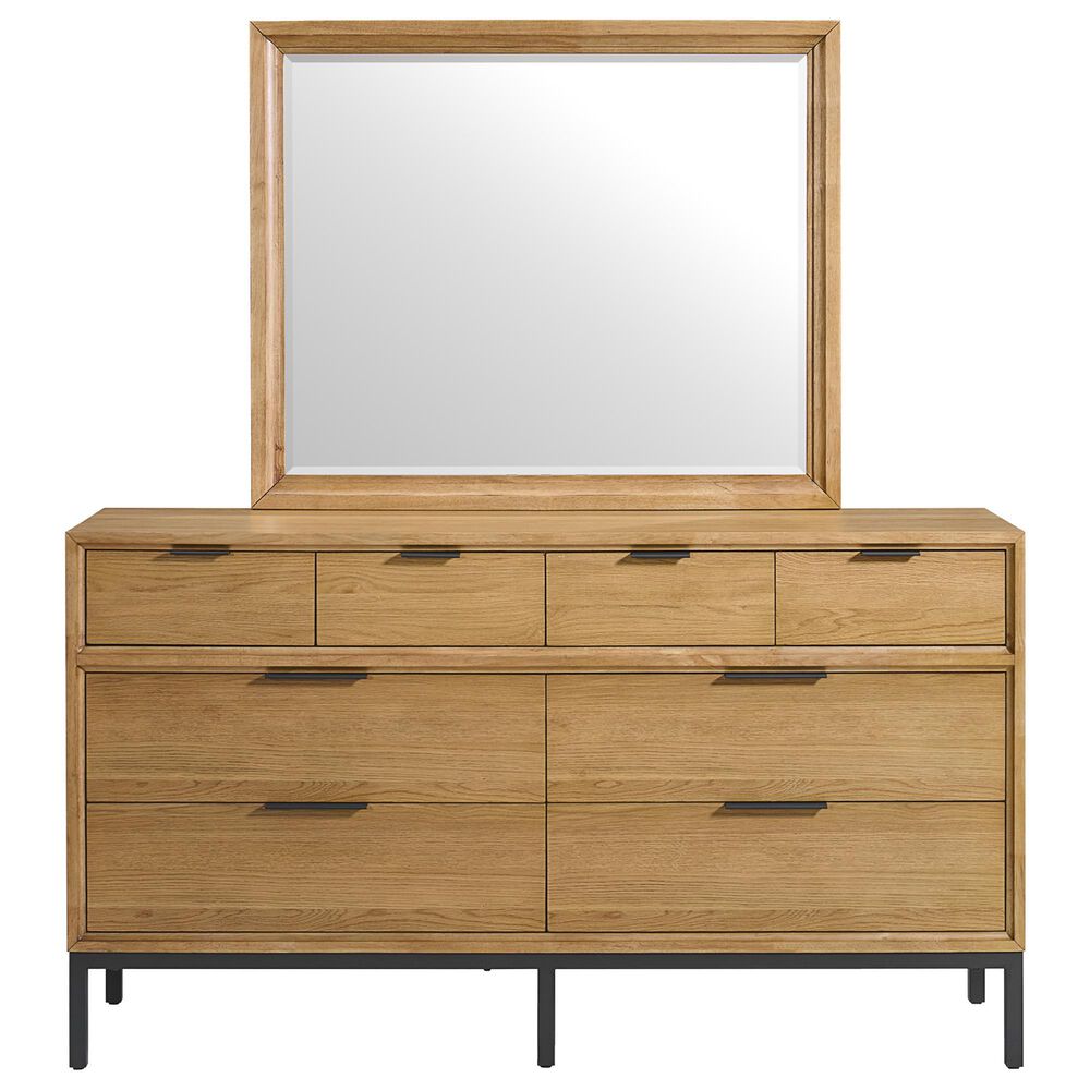 Hawthorne Furniture Newport 5-Piece Queen Panel Bedroom Set in Natural Oak, , large