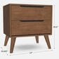 Furniture of America Lennart 2-Drawer Nightstand in Oak, , large