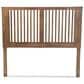 Baxton Studio Harena Queen Slat Headboard in Ash Walnut, , large