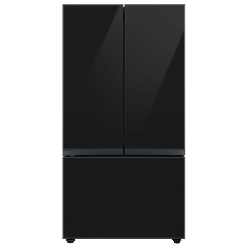 Samsung Bespoke Bespoke 3-Door French Door Refrigerator Bottom Panel in Charcoal Glass, , large