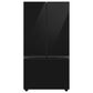 Samsung Bespoke Bespoke 3-Door French Door Refrigerator Bottom Panel in Charcoal Glass, , large