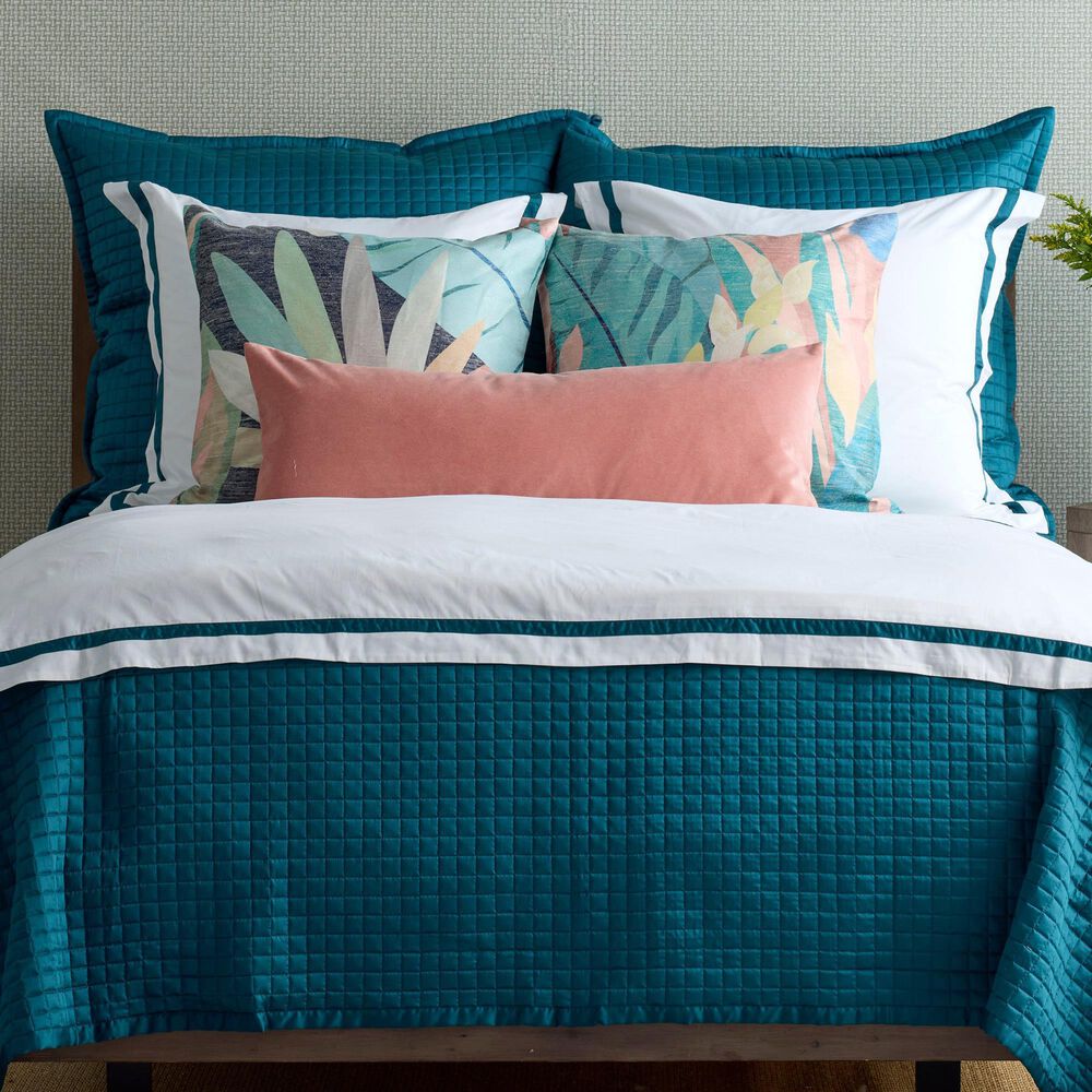 Ann Gish Ready-to-Bed 2.0 30" x 36" Quilted Pillow in Teal, , large