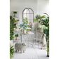 Hearth and Haven Outdoor Round Side Table with Heart Scroll Design in Gray, , large