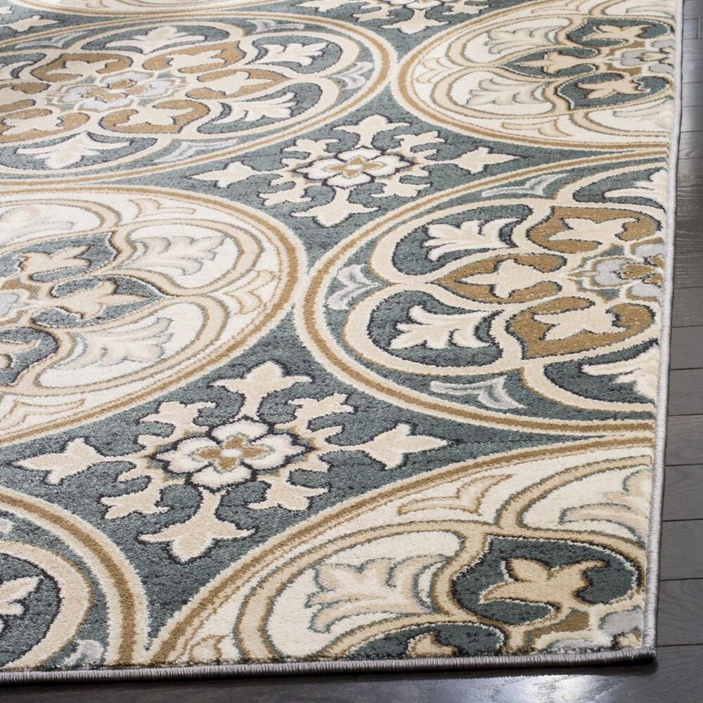 Safavieh Lyndhurst 6&#39; x 9&#39; Slate Blue and Beige Area Rug, , large