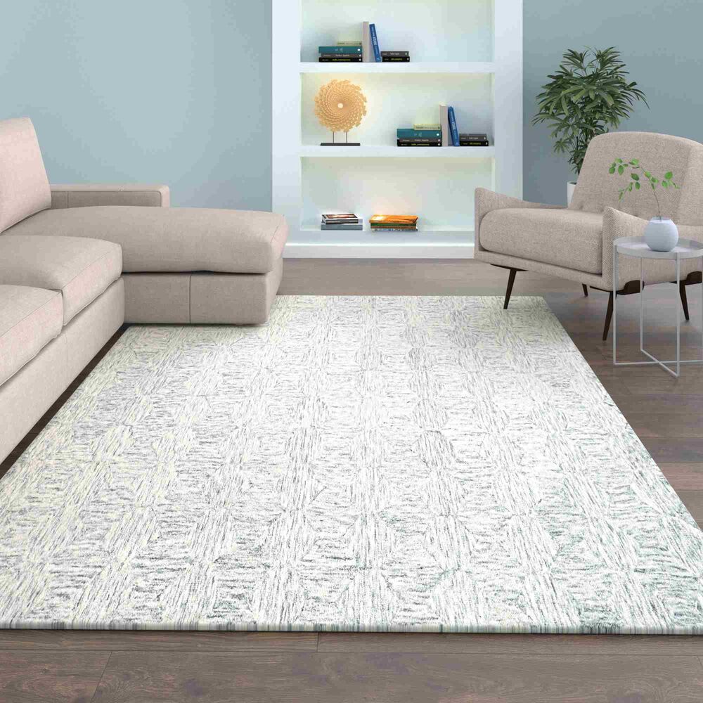 L&amp;R Resources Aurora Silver 10' x 14' Area Rug, , large