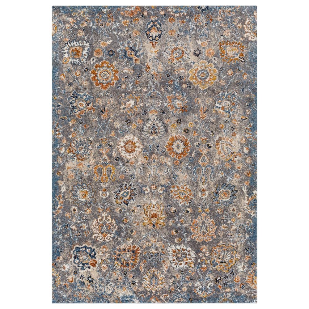 Surya Tuscany TUS-2333 Gray, Light Beige, Cream, Dusty Coral, Brown, Blue, Bright Yellow and Dark Blue 12&#39; x 15&#39; Area Rug, , large