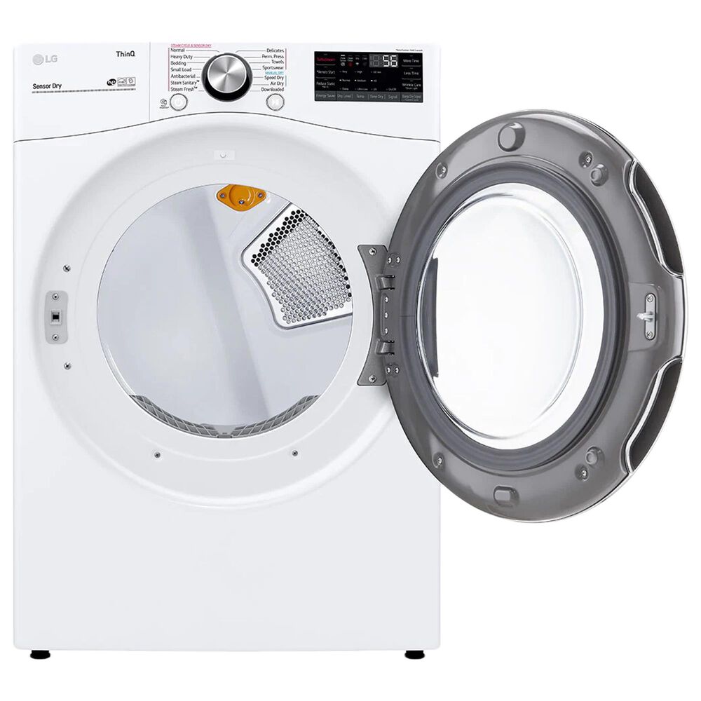 LG 5.0 Cu. Ft. Front Load Washer and 7.4 Cu. Ft. Gas Dryer with TurboWash 360 Laundry Pair in White &#40;Pedestals Sold Separately&#41;, , large