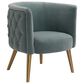 Uttermost Haider Accent Chair in Slate Blue Velvet, , large