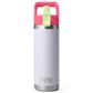 YETI Rambler 18 Oz Water Bottle with Color-Blocked Straw Cap in Mist, Pink and Grasshopper, , large