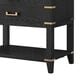 Lexora Home Norwalk 36" Single Bathroom Vanity in Black Oak with White Carrara Marble Top and Rectangle Sink, , large