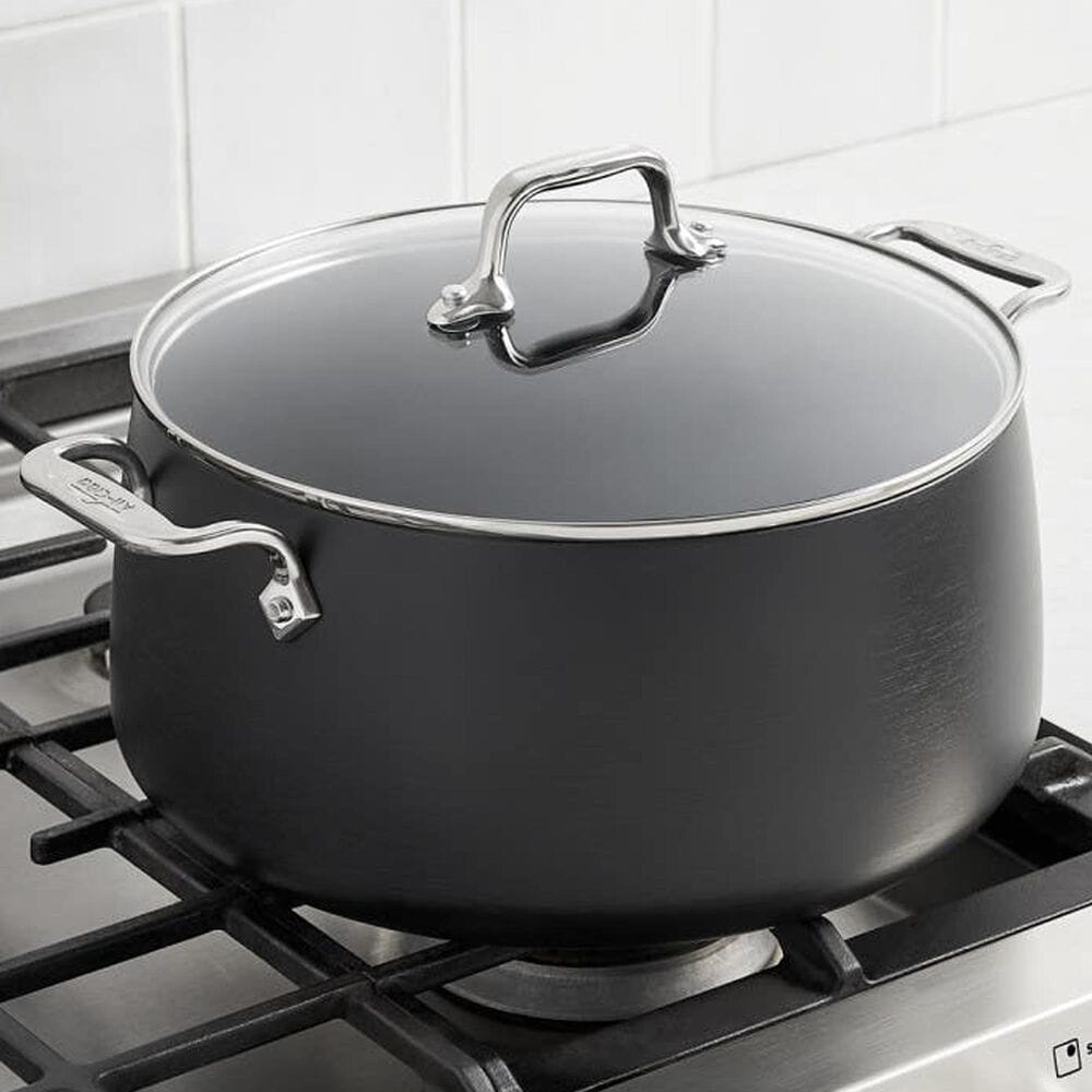 All-Clad HA1 Expert 8-Quart Nonstick Stockpot with Lid in Black, , large