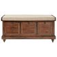 OSP Home Dover Storage Bench in Distressed Brown, , large