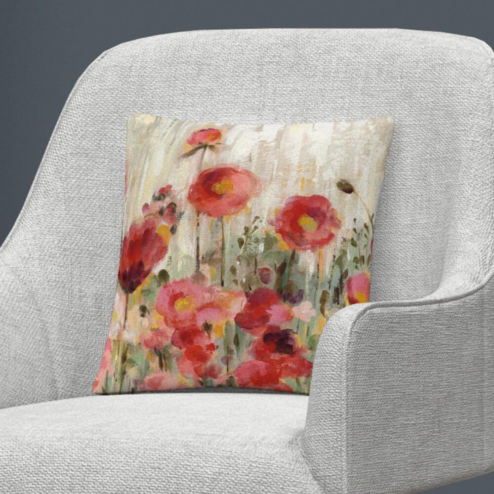Timberlake Silvia Vassileva 'Sprinkled Flowers' 16 x 16 Decorative Throw Pillow, , large