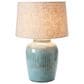 Teak Interiors Shoreline Stoneware Table Lamp in Aqua, , large