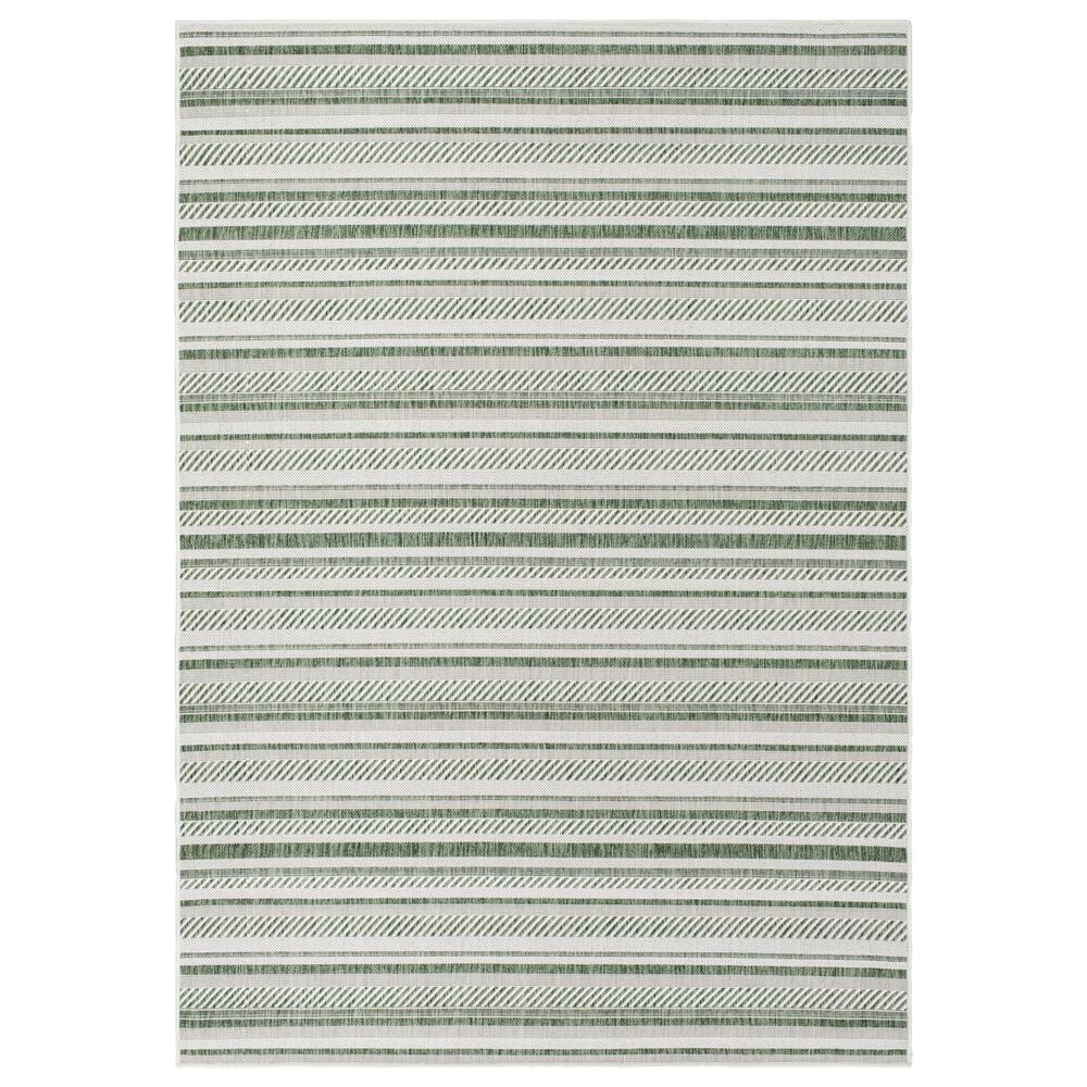 Surya Eagean EAG-2422 Grass Green, Ivory, Dark Green and Seafoam 2" x 2"11" Indoor/Outdoor Area Rug, , large