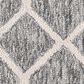 Feizy Belfort Charcoal and Ivory 10" x 14" Area Rug, , large