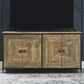 Ashley Camney Accent Cabinet in Distressed Light Brown and Black, , large