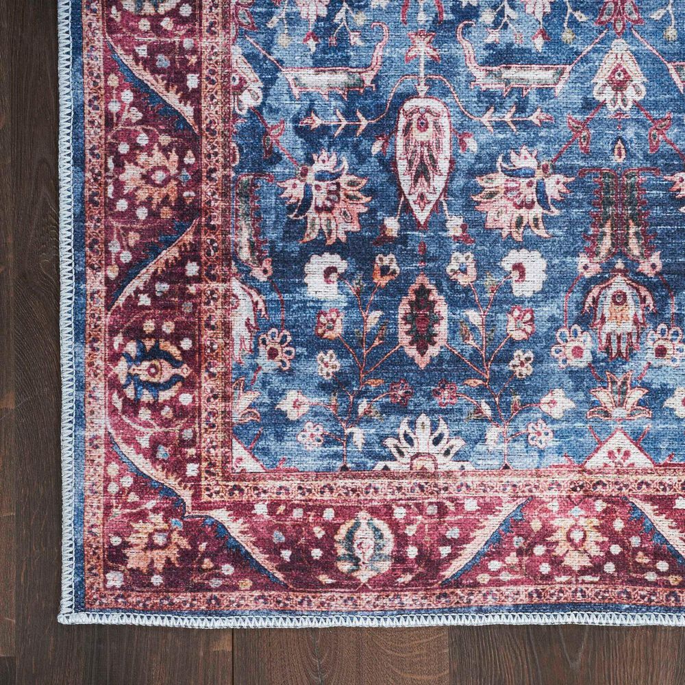 Nourison Grand Washables 2&#39; x 4&#39; Blue Brick Area Rug, , large