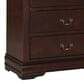 Crown Mark Louis Philip 3-Piece Full Bedroom Set in Cherry, , large