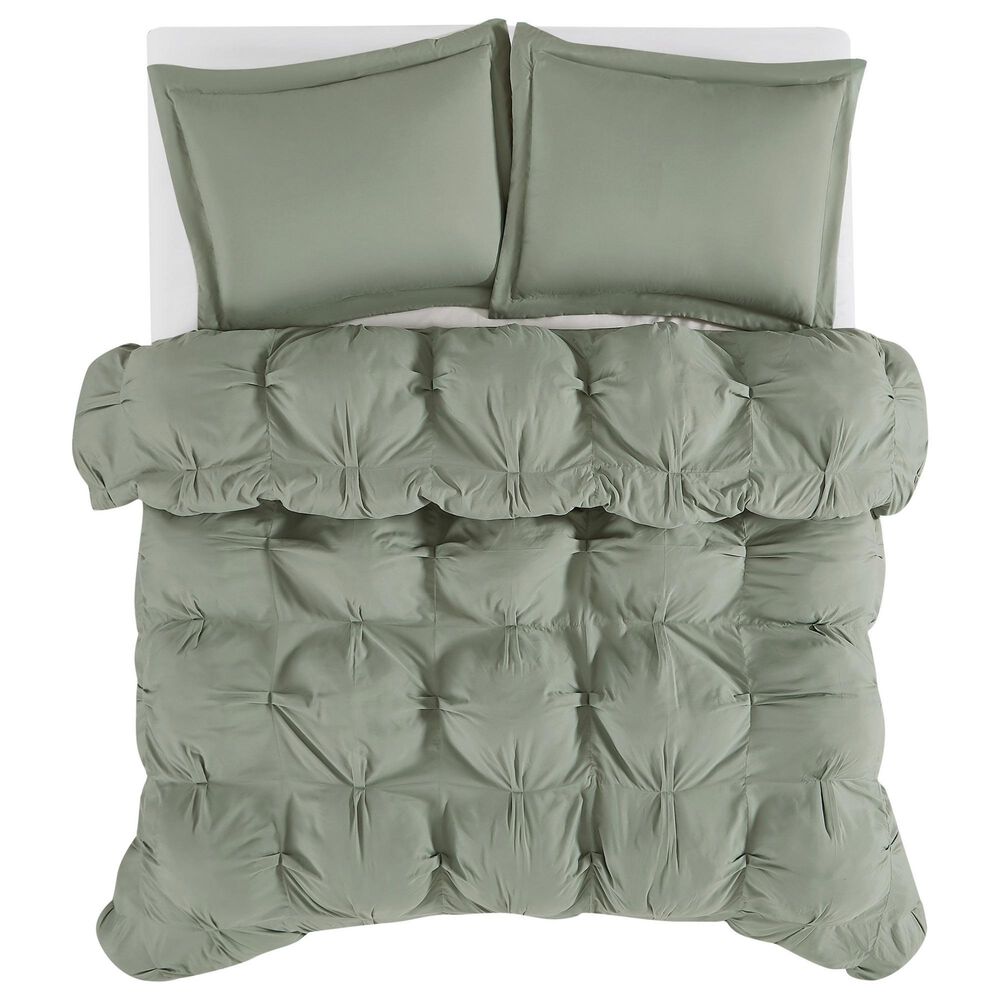 Pem America Cloud Puffer 3-Piece King Comforter Set in Green, , large