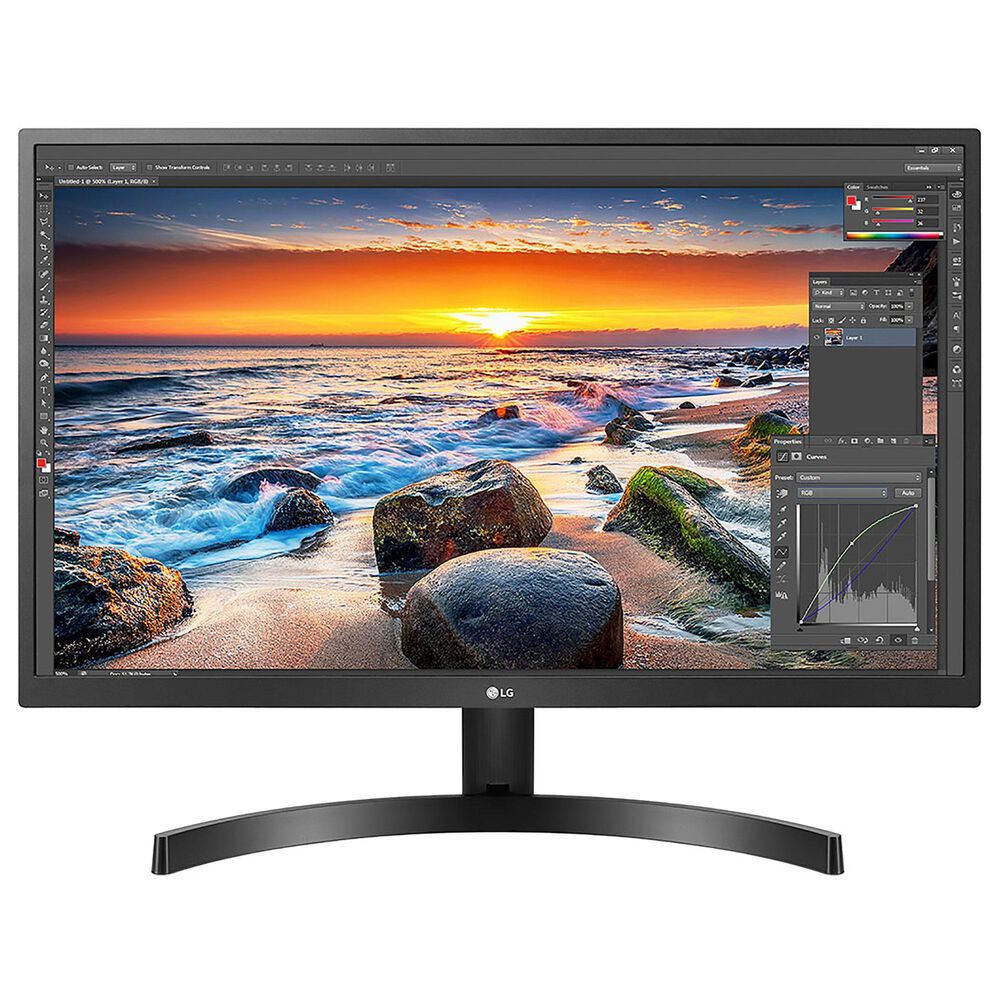 LG 27" UHD IPS HDR10 Monitor with AMD FreeSync, , large