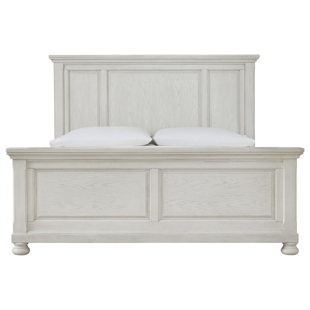 Ashley Robbinsdale 3 Piece King Bedroom Set in Antique White, , large