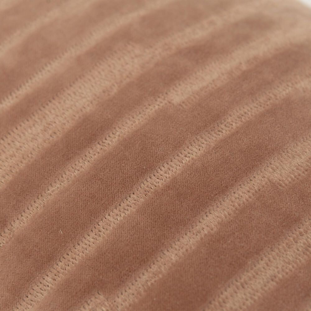 Rizzy Home 14&quot; x 26&quot; Striped Down Filled Lumbar Pillow in Cocoa, , large