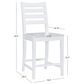 Linon Home Decor Flynn 22" Counter Stool in White, , large