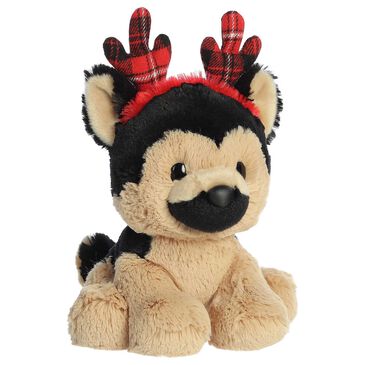 Aurora Holiday 8.5" Cheer Judy German Shepherd Plush in Brown, , large