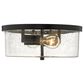 Golden Lighting Rayne Flush Mount in Matte Black, , large